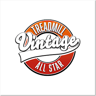 Treadmill Vintage All Star logo. Posters and Art